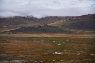 Scenic view of landscape against sky