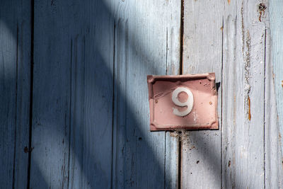 Close-up of old door