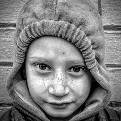 Close-up portrait of girl