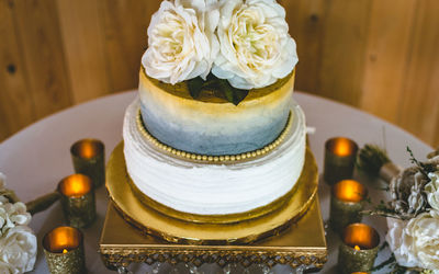 Close-up of cake on table