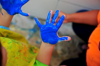 Close-up of hands