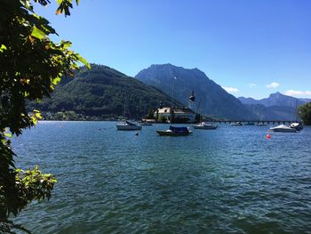 Sailboats in sea