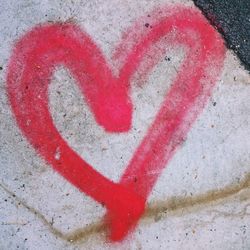 Close-up of red heart shape