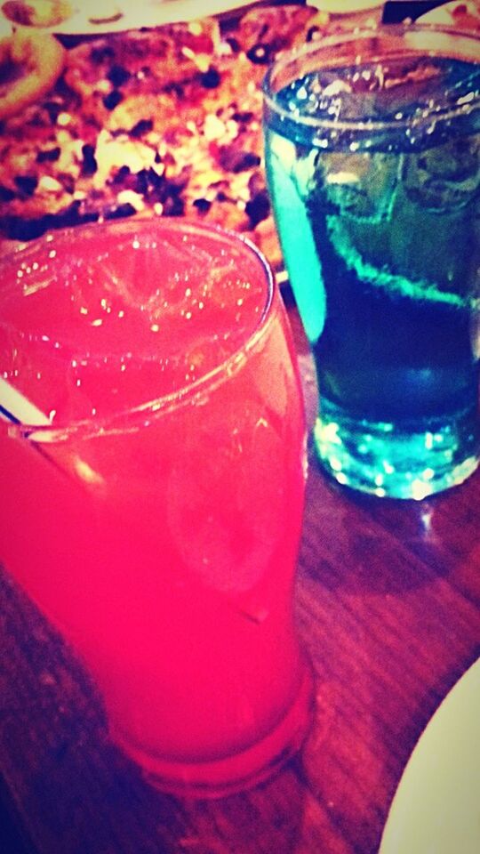 food and drink, indoors, drinking glass, drink, glass - material, still life, table, freshness, refreshment, close-up, transparent, red, glass, alcohol, no people, cocktail, focus on foreground, cold temperature, drinking straw, healthy eating