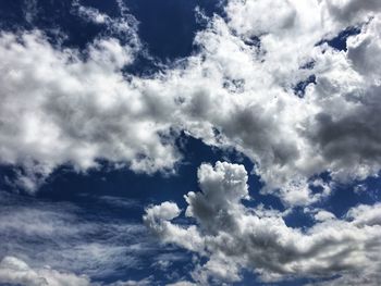 Low angle view of clouds in sky