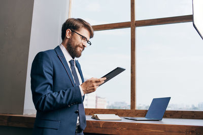 Man using mobile phone