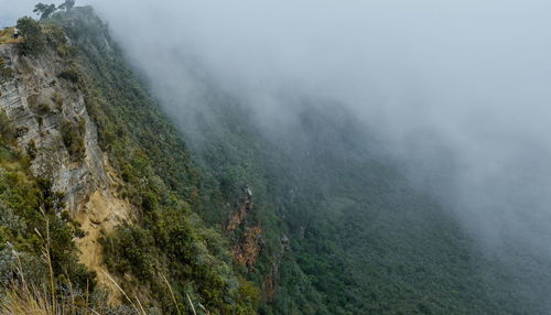 The volcanic crater on mount longonot, rift valley, kenya