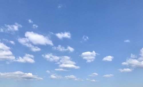 Low angle view of clouds in sky