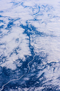 Full frame shot of snow covered landscape