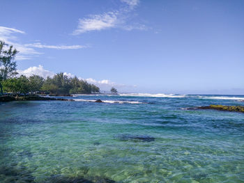 Scenic view of sea against sky