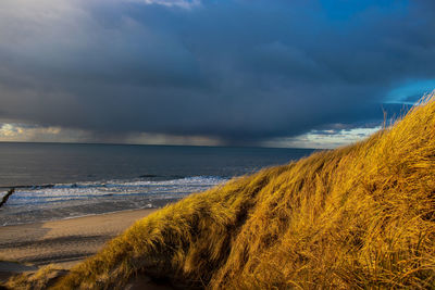 Scenic view of sea against sky