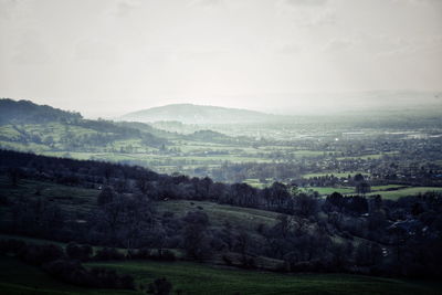 Scenic view of landscape against sky