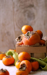 Close-up of fruits on table