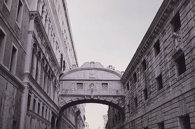 Facade of historic building against sky