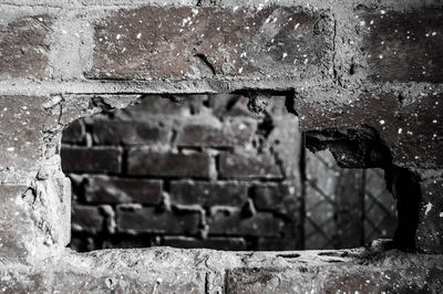 Close-up of brick wall