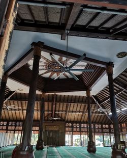 Low angle view of empty roof of building