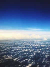 Aerial view of clouds over landscape