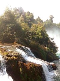 Scenic view of river against clear sky