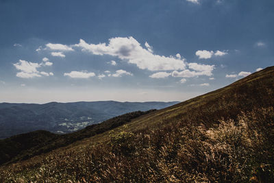 Scenic view of landscape against sky