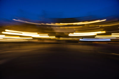 Light trails at night