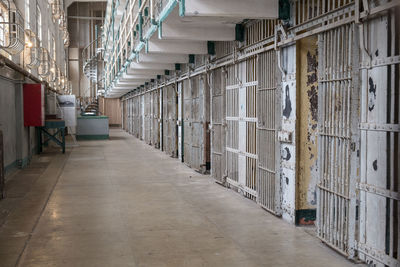 Empty corridor of building