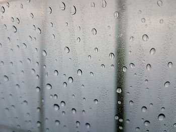 Full frame shot of raindrops 