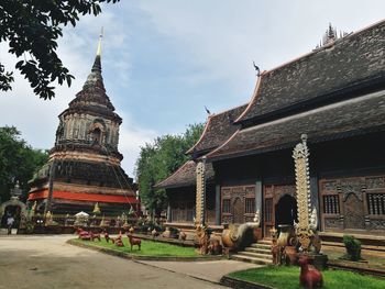 Temple against sky