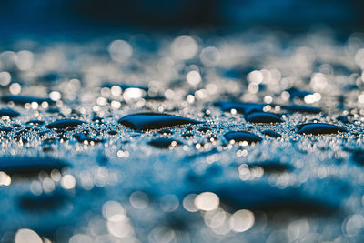 Close-up of water drops on surface