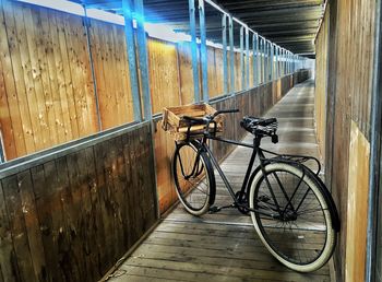 Bicycle in corridor