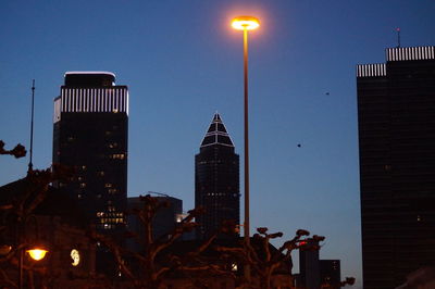 View of skyscrapers in city