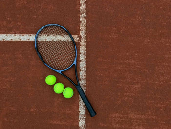 High angle view of a ball