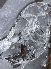 Full frame shot of broken ice