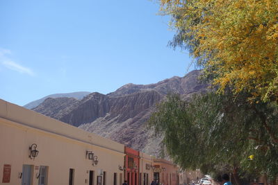 Low angle view of buildings against sky