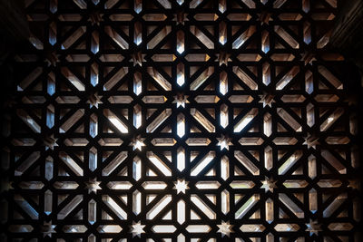 Full frame shot of ceiling of building