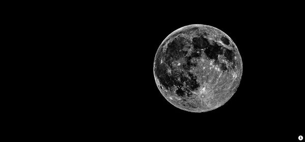 Low angle view of moon