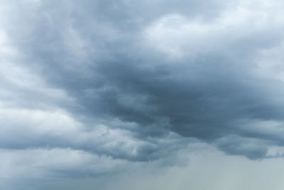 Low angle view of storm clouds in sky