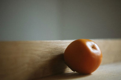 Close-up of apple on table