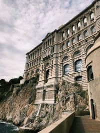 Low angle view of historical building against sky