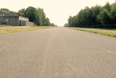 Surface level of road