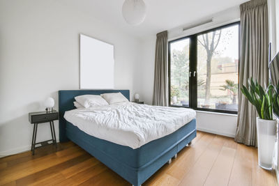 Interior of modern bedroom