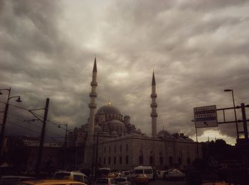 View of cathedral against cloudy sky