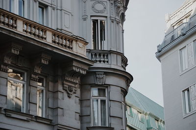 Low angle view of historical building against sky