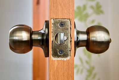 Close-up of door knocker