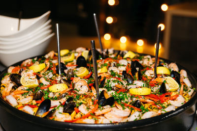 Close-up of food in plate