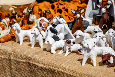 Sibiu city, romania - 04 september 2022. romanian handmade ceramics market at the potters fair 