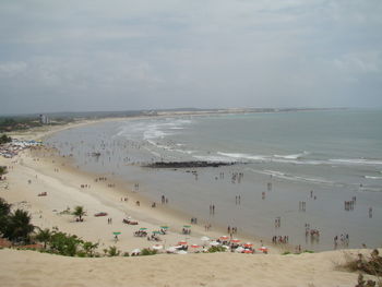 Panoramic view of beach