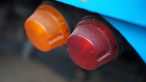 Close-up of illuminated red light