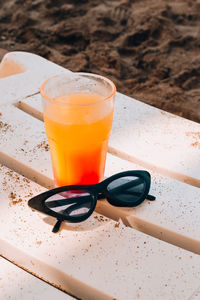 Close-up of drink on table