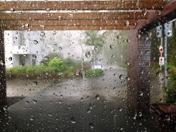 Rain drops on glass