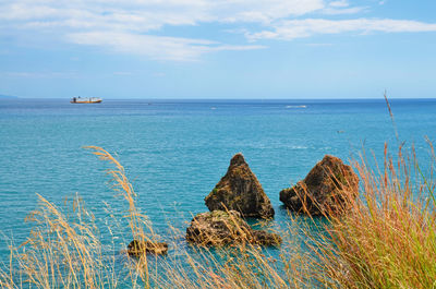 Scenic view of sea against sky